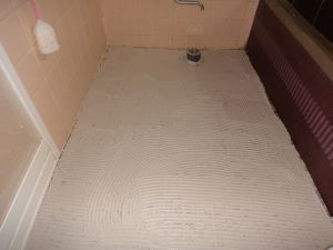 浴室床材の変更